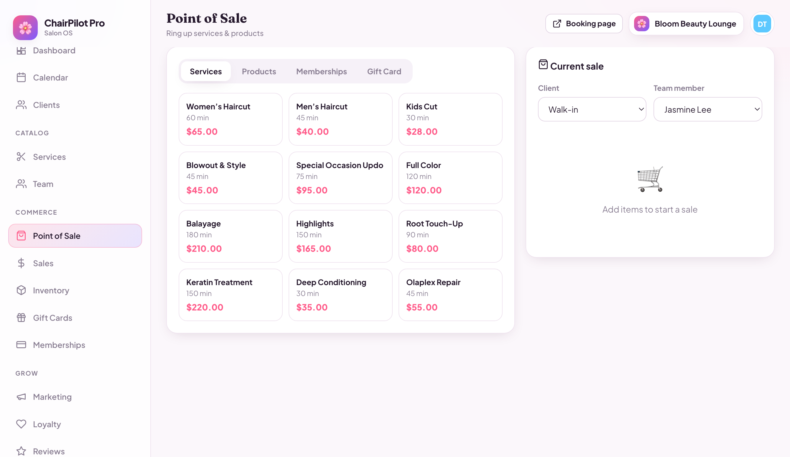 ChairPilot Pro point of sale